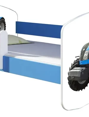 Łóżko dziecięce 180X80 + materac NIEBIESKIE ACMA