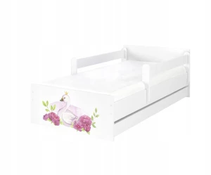﻿Łóżko dziecięce BABYBOO MAX 180x90 materac szuflada ŁABĘDŹ