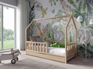 ﻿Łóżko dziecięce DOMEK ANTOŚ 160 materac szuflada