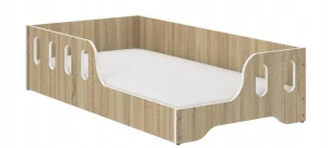 ﻿Łóżko dziecięce Montessori COCO 140x70 Sonoma lub Białe