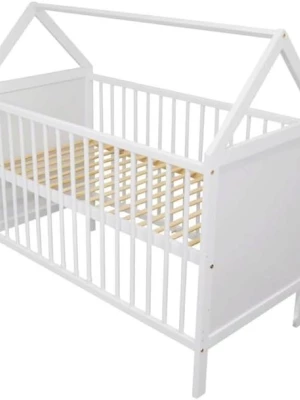 ŁÓŻKO DZIECIĘCE Tapczanik DREWNIANE 70x140 CHARLY DOMEK 140x70cm + STELAŻ