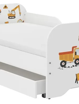 Łóżko MIKI dziecięce 140x70 + materac + szuflada !