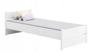 ﻿Łóżko pojedyncze Kobi MARCEL 160x80 biały materac