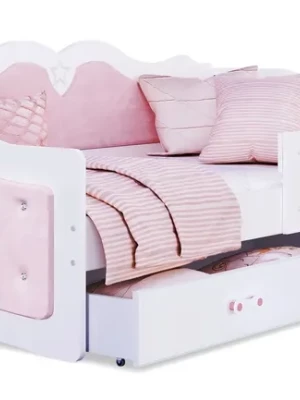 Łóżko tapicerowane 160x80 szuflada + materac LILI