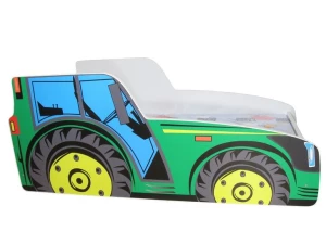 ﻿Łóżko Traktor 140x70 zielony