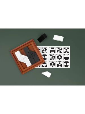 Luckies Original Puzzle Tangram "Shapeshifter" w kolorze brązowym - 8+ rozmiar: onesize