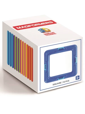 MAGFORMERS 12-częściowy zestaw magnetyczny "Square" - 3+ rozmiar: onesize