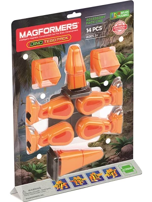 MAGFORMERS 14-częściowy zestaw akcesoriów "Dino Tego Pack" - 3+ rozmiar: onesize