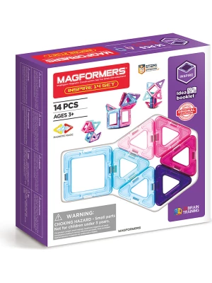 MAGFORMERS 14-częściowy zestaw magnetyczny "Inspire" - 3+ rozmiar: onesize