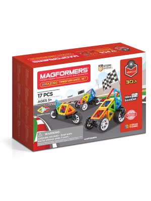 MAGFORMERS 17-częściowy zestaw magnetyczny "Amazing Transform Wheel" - 3+ rozmiar: onesize