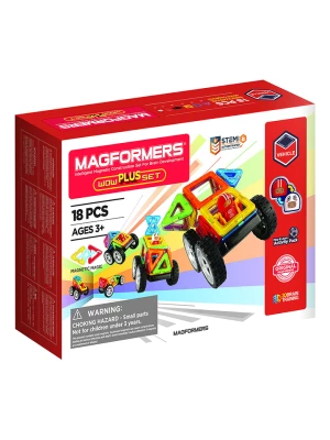 MAGFORMERS 18-częściowy zestaw magnetyczny "Wow Plus" - 3+ rozmiar: onesize
