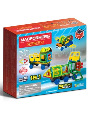 MAGFORMERS 25-częściowy zestaw magnetyczny "City Go Set" - 3+ rozmiar: onesize