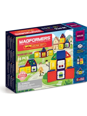 MAGFORMERS 28-częściowy zestaw magnetyczny "Wow House" - 3+ rozmiar: onesize