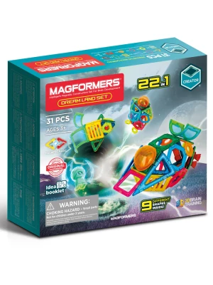 MAGFORMERS 31-częściowy zestaw magnetyczny "Dream Land Set" - 3+ rozmiar: onesize
