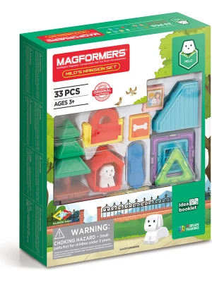 MAGFORMERS 33-częściowy zestaw magnetyczny "Milo's Masion" - 3+ rozmiar: onesize