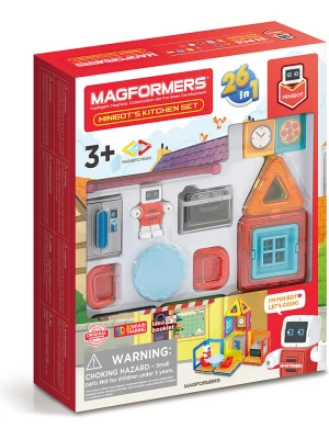 MAGFORMERS 33-częściowy zestaw magnetyczny "Minibot's Kitchen" - 3+ rozmiar: onesize