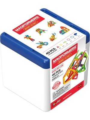 MAGFORMERS 40-częściowy zestaw magnetyczny "Basic" z pudełkiem - 3+ rozmiar: onesize
