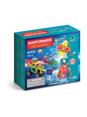 MAGFORMERS 40-częściowy zestaw magnetyczny "Mystery Spin" - 3+ rozmiar: onesize