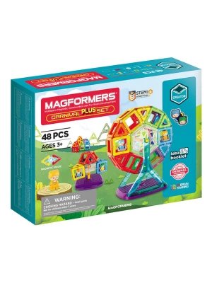 MAGFORMERS 48-częściowy zestaw magnetyczny "Carnival Plus' - 3+ rozmiar: onesize
