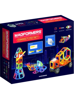 MAGFORMERS 54-częściowy zestaw magnetyczny "Dynamic Flash Set" - 3+ rozmiar: onesize