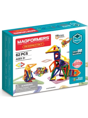 MAGFORMERS 62-częściowy zestaw magnetyczny "Designer" - 3+ rozmiar: onesize