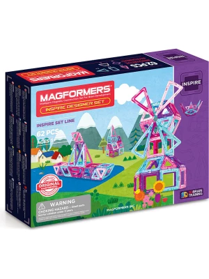 MAGFORMERS 62-częściowy zestaw magnetyczny "Inspire" - 3+ rozmiar: onesize