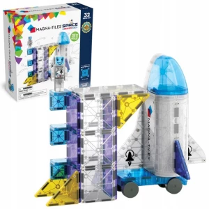 ﻿MAGNA-TILES KLOCKI MAGNETYCZNE KOSMOS RAKIETA SPACE 32 ELEMENTÓW