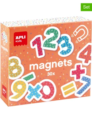 Magni Drewniane magnesy z cyframi w różnych kolorach - 3+ rozmiar: onesize
