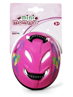 MAMAMEMO Kask rowerowy w kolorze jasnoróżowym dla lalek - 3+ rozmiar: onesize