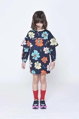 Marc Jacobs sukienka bawełniana dziecięca kolor granatowy mini prosta