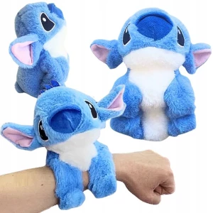 ﻿Maskotka na Rękę STICH Bransoletka Pluszak 15cm dla Dzieci Niebieski Różowy