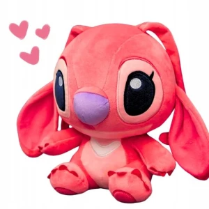 ﻿Maskotka Pluszowa Angel Stich Duża XL 65cm Różowy Stitch