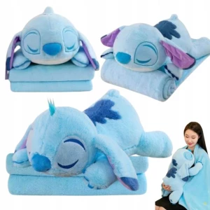 ﻿Maskotka Stich i Lilo 3w1 DUŻA PLUSZOWA ZABAWKA Z KOCYKIEM MIŚ PRZYTULANKA