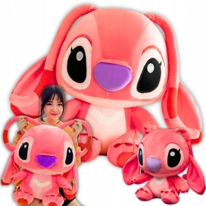 ﻿Maskotka Stich Różowy Gigant XXXL 50cm Milutki Pluszak Dla Dzieci
