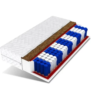 Materac 90x160 kokos pocket 7 stref 14 cm MILO