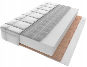 ﻿MATERAC DO ŁÓŻKA GRYKA PIANKA KOKOS 160x80 x10 Dwustronny Twardy