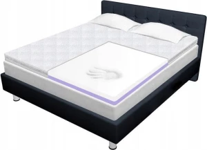 ﻿Materac nawierzchniowy 70x200 visco memory H3 H4 nakładka topper pianka 8cm
