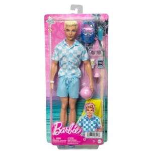 Mattel Barbie Blondyn Lalka Ken na plaży HPL74