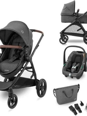 MAXI COSI ZELIA S TRIO WÓZEK WIELOFUNKCYJNY 3W1 DARK GREY