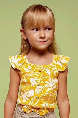 Mayoral bluzka dziecięca kolor żółty wzorzysta