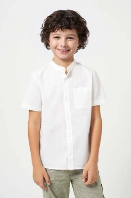 Mayoral koszula bawełniana dziecięca kolor biały
