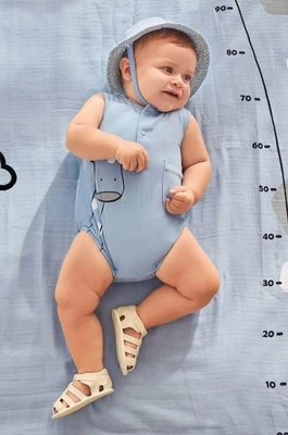 Mayoral Newborn komplet bawełniany niemowlęcy kolor niebieski