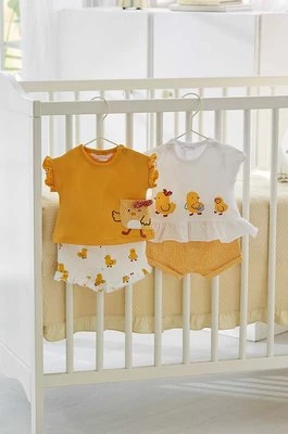 Mayoral Newborn komplet niemowlęcy 2-pack kolor żółty