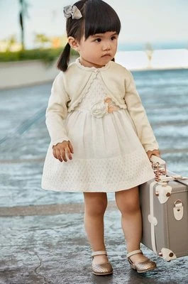 Mayoral sukienka dziecięca kolor biały mini rozkloszowana