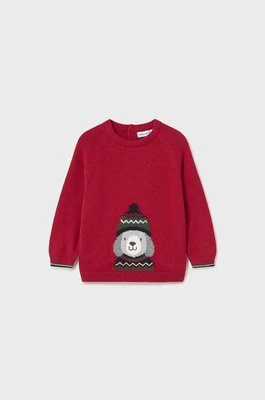 Mayoral sweter niemowlęcy kolor czerwony lekki