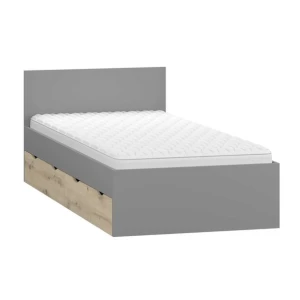 Meble Młodzieżowe JOY II Łóżko szuflady pojemne wygodne SZARE PRODUCENT