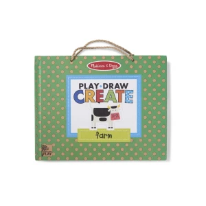 Melissa & Doug, Zestaw do rysowania wielokrotnego użytku z magnesami farma Melissa &amp; doug
