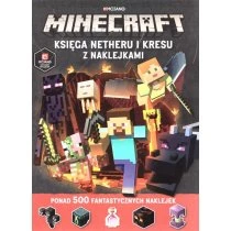Minecraft Księga Netheru i kresu z naklejkami HarperKids
