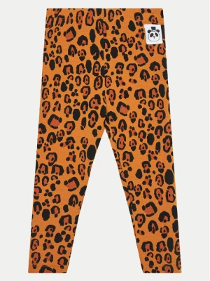 Mini Rodini Legginsy Basic Leopard 1000001013 Brązowy Slim Fit MINI RODINI