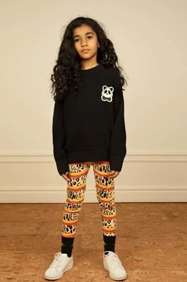 Mini Rodini sweter bawełniany dziecięcy kolor czarny